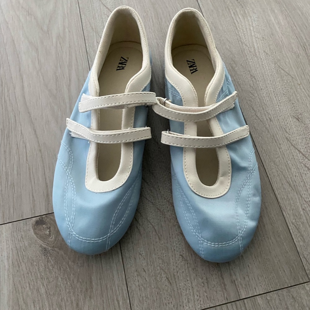 Zara satin flats